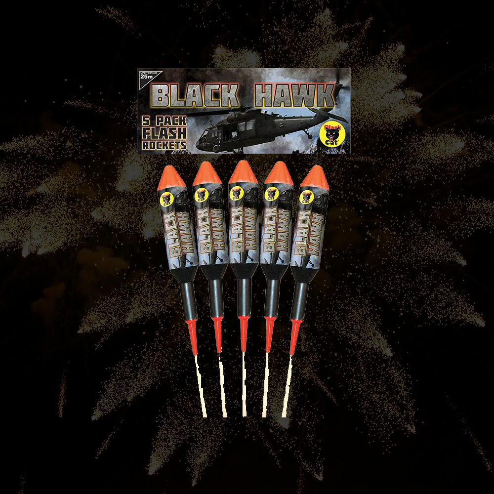 The Fireworks Store - BLACK HAWK ROCKETS 1.3G