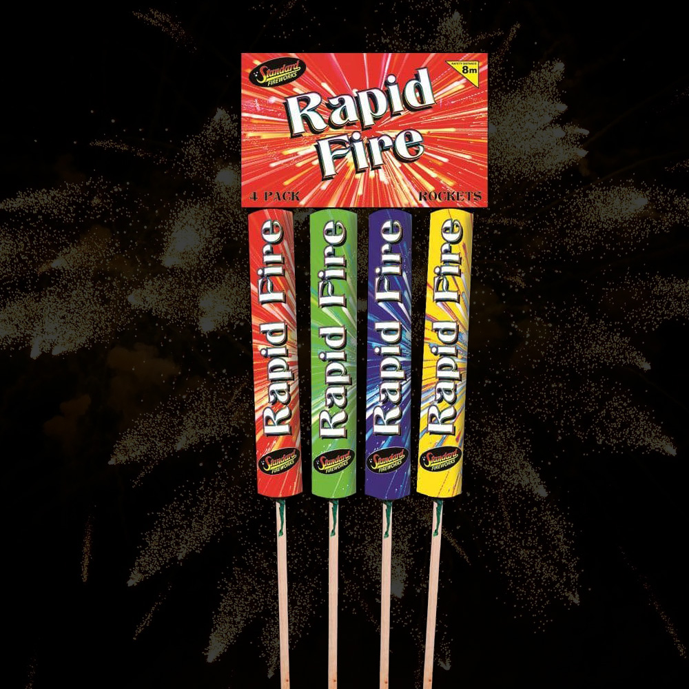 The Fireworks Store - RAPID FIRE ROCKETS 1.3G